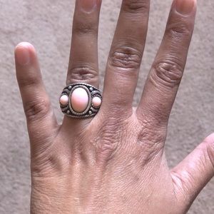 Light pink stone ring